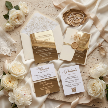 Acrylic Wedding Invitation