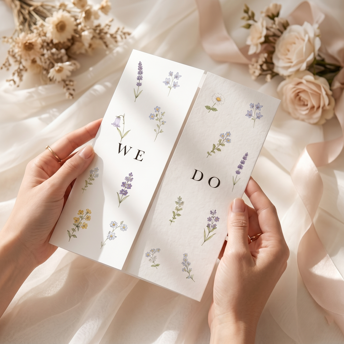 Personalized Botanical Wedding Invitation Suite | Custom Floral Wedding Invitations with RSVP & QR Code