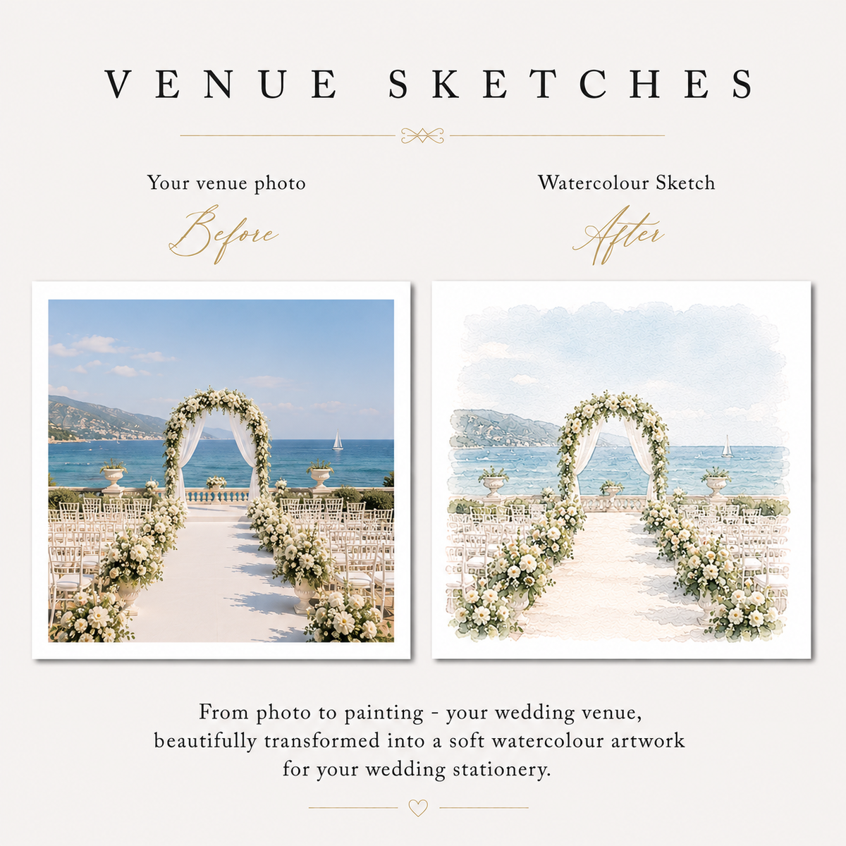 Personalized Blue Floral Wedding Invitation Suite, Luxury Destination Wedding Invitations, Custom Wedding Invitation Set